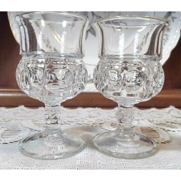 Tiffin Fransiscan Other - 4Pc Tiffin Fransiscan Wine Glasses in Kings Crown